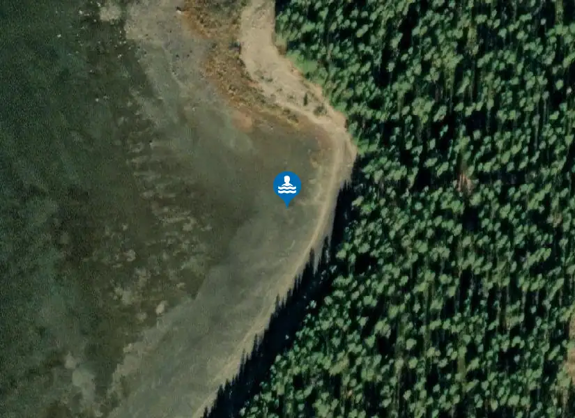 Vindelälven, Skibbekudden från satellit