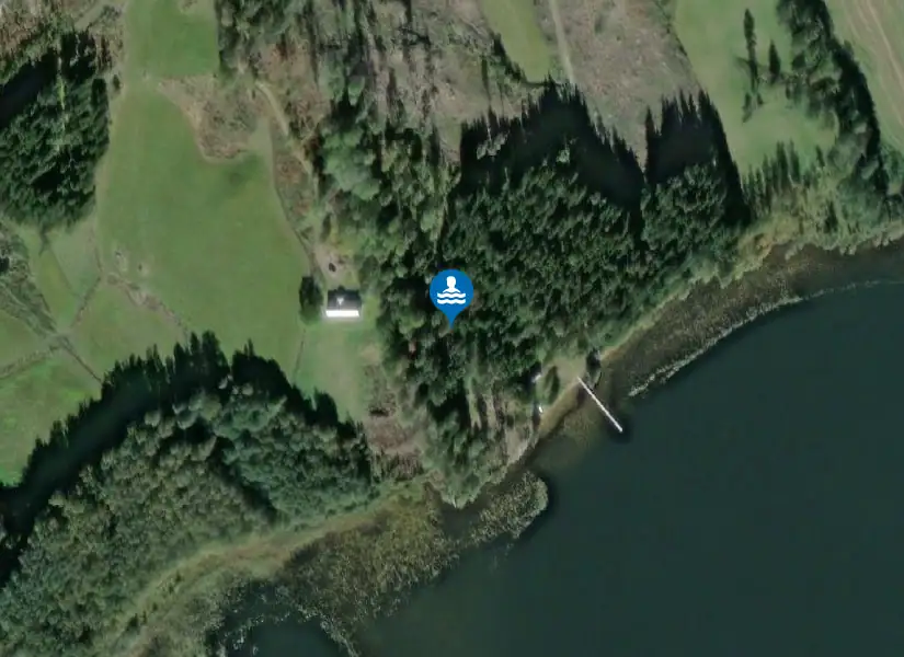 Visten, Lilla Bonäs från satellit