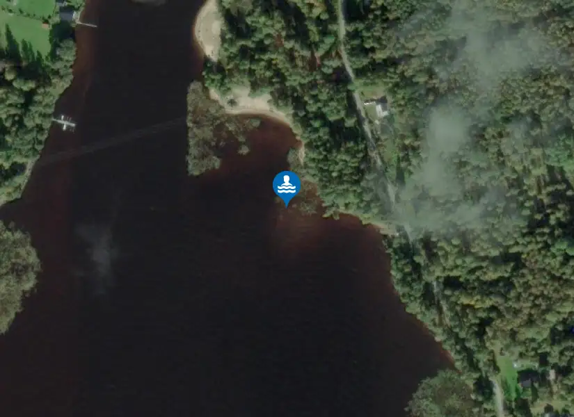 Vårbobadet från satellit