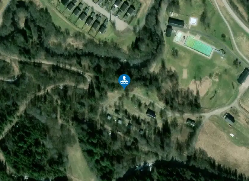 Väjabadet från satellit