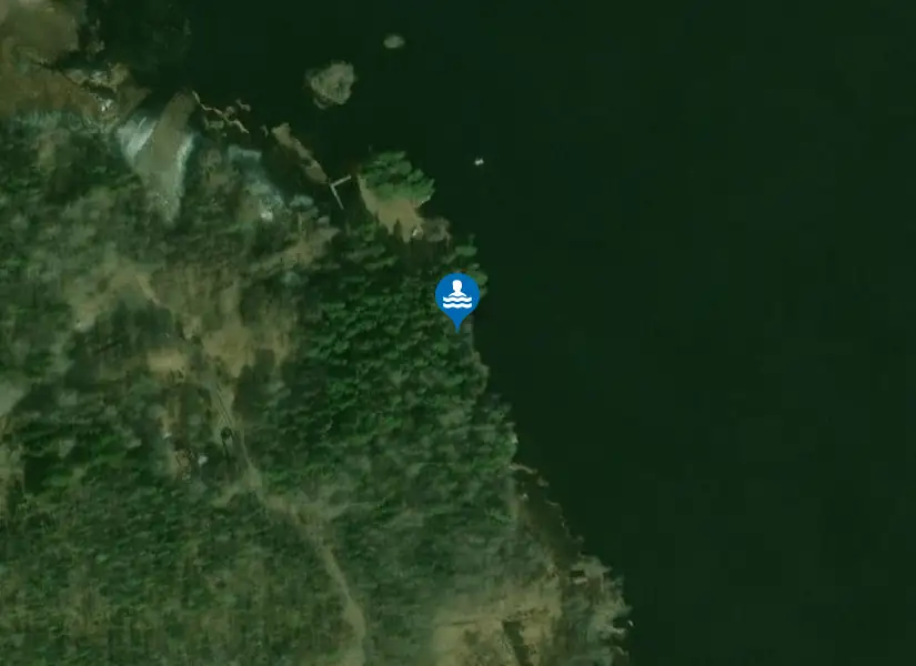 Vällenbadet från satellit