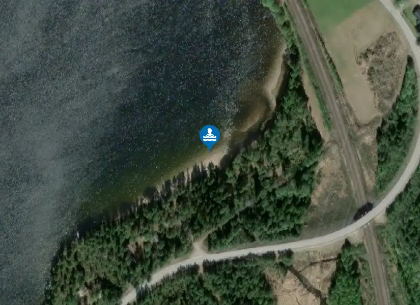 Bräcke, Sjöändan från satellit