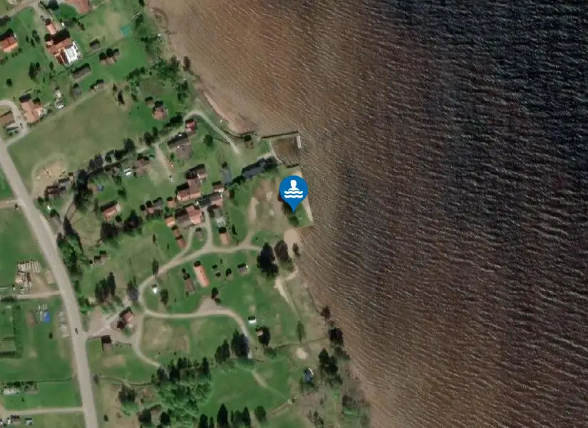 Västanvik från satellit