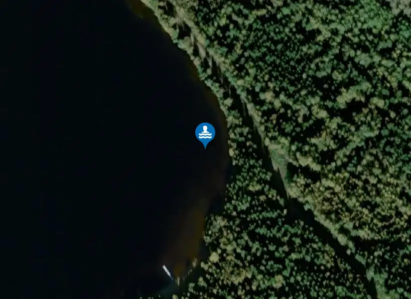 Västra Lövsjön från satellit