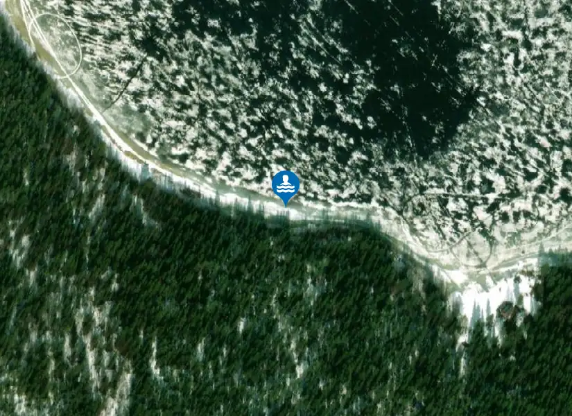 Brännträsket, Sjulsmark från satellit