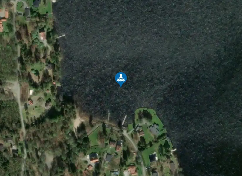 Västra Nedsjön från satellit