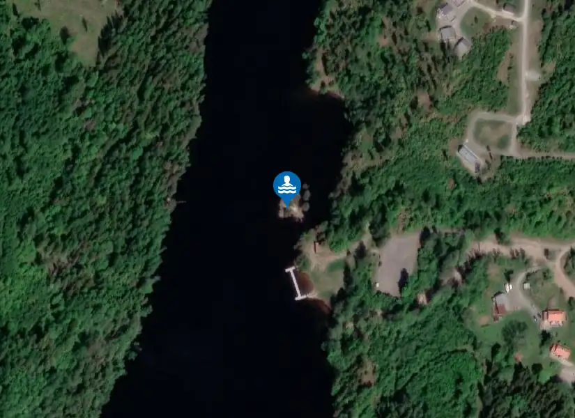 Åklången, Sundserud från satellit
