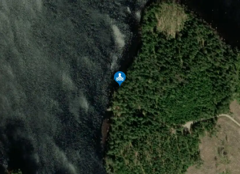 Åredasjön, Nabben från satellit