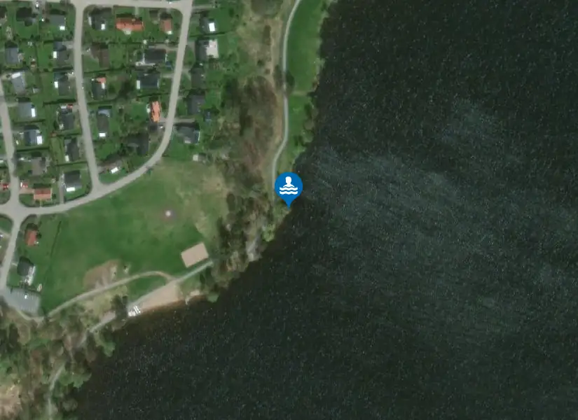 Åsundabadet från satellit