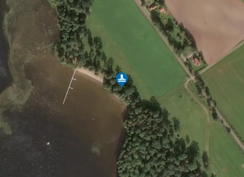 Åsunden, Alnäset  Marbäck från satellit