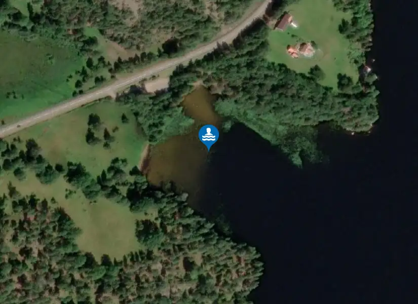 Åsunden, Råsö bro från satellit