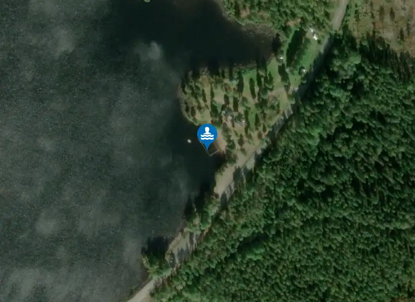 Älgasjön, Älghult från satellit