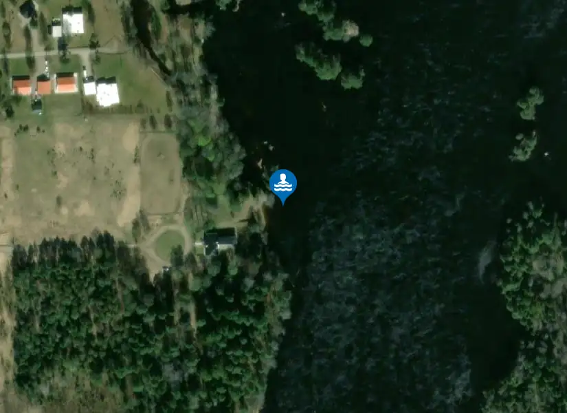 Älvkarleö badplats, Nygårdsbadet från satellit