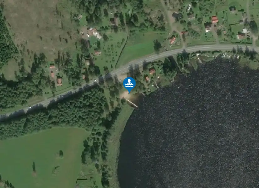 Bunnströmsbadet från satellit