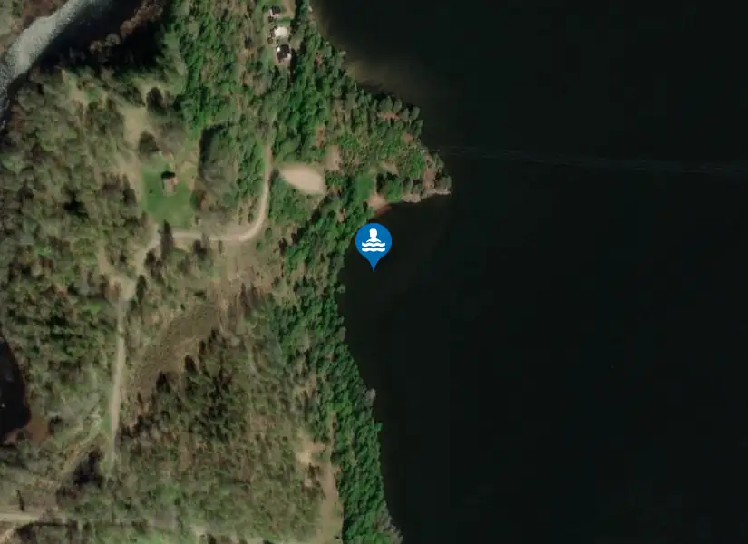 Örken, Böksholm från satellit