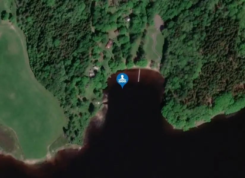 Örsjön, Strömmersvik från satellit