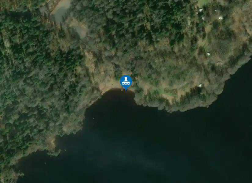 Österbybruk, Aspbobadet från satellit