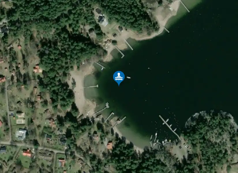 Östersjöviken från satellit