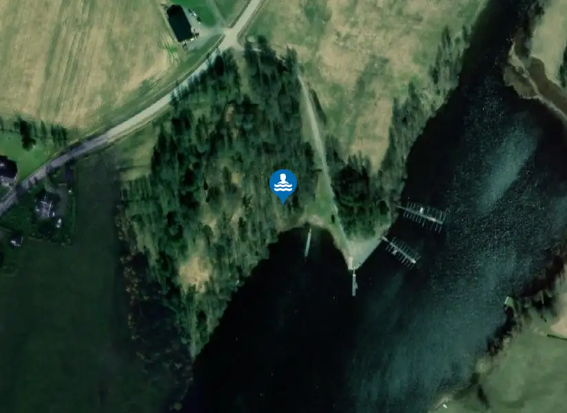Östra Silen, Signebyn från satellit