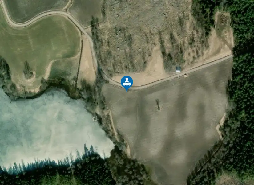 Buskasjön från satellit