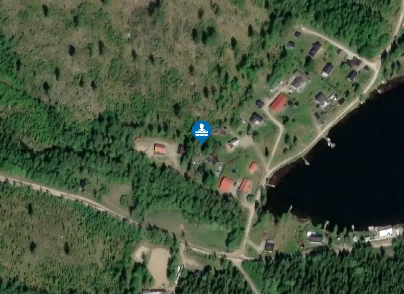 Östtjärn Matfors från satellit