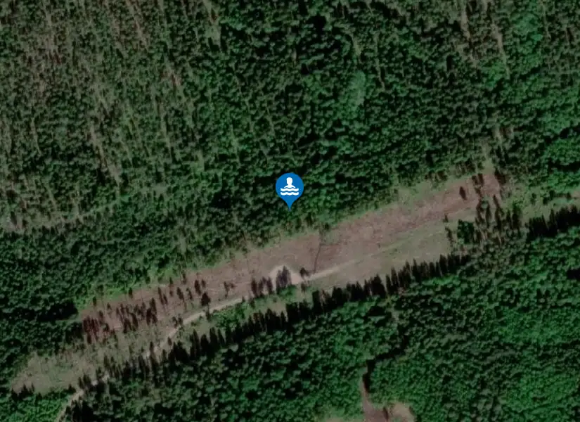 Övre Badasjön, Badasjöberg från satellit