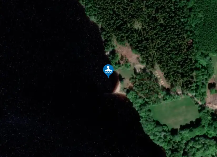 Övre Fryken Bada från satellit