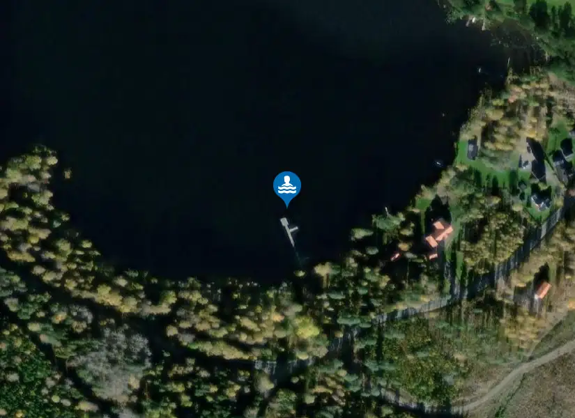 Övre Klingen från satellit