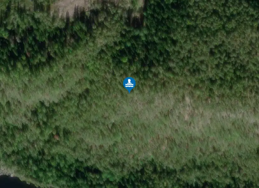 Övsjöbadet från satellit