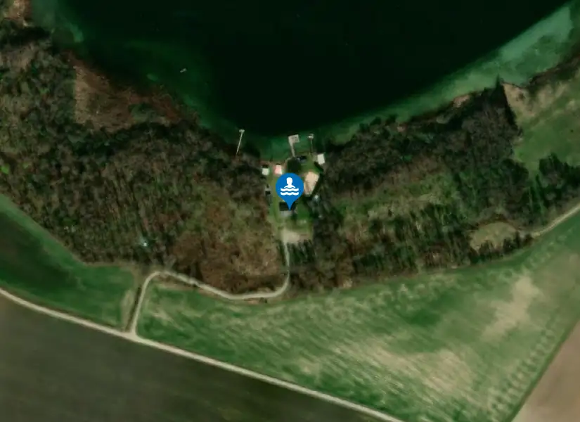 Bromölla Vattenskidklubb från satellit