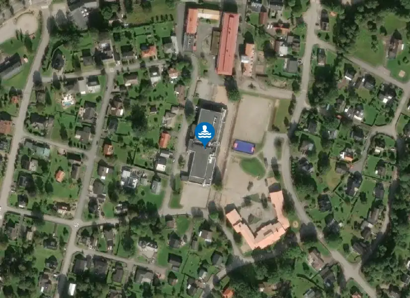 Anderstorp sim & sporthall från satellit