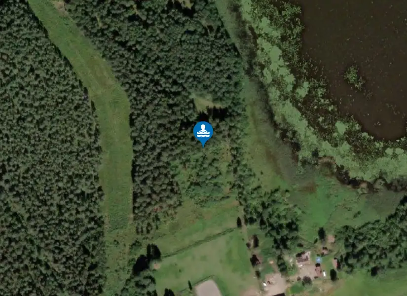 Bålsjön, Bålsjöbadet från satellit