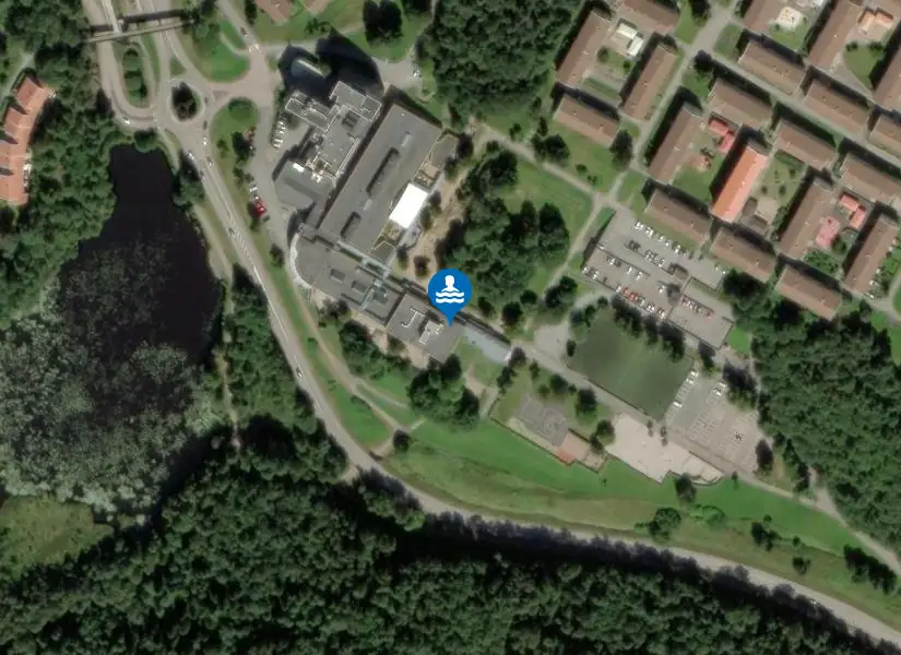 Björndammens Bad & Motion från satellit