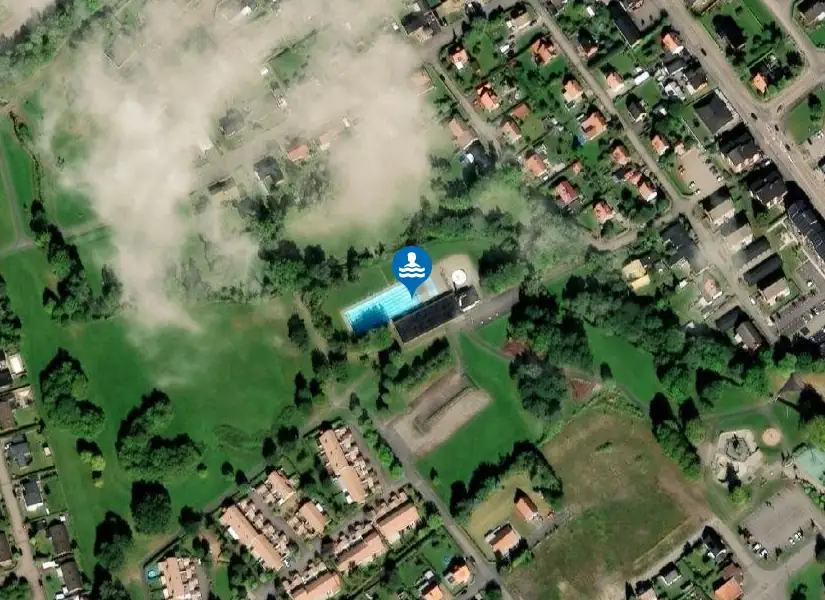 Friluftsbadet från satellit