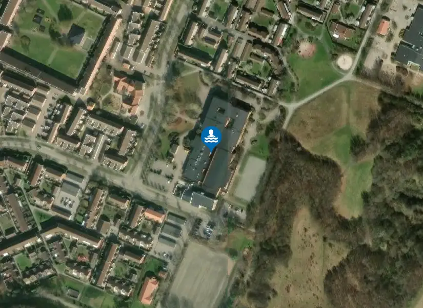 Oxievångsbadet från satellit