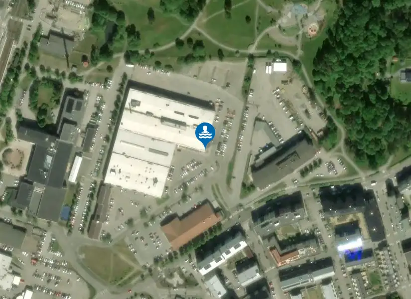 Sports Club Vallentuna från satellit