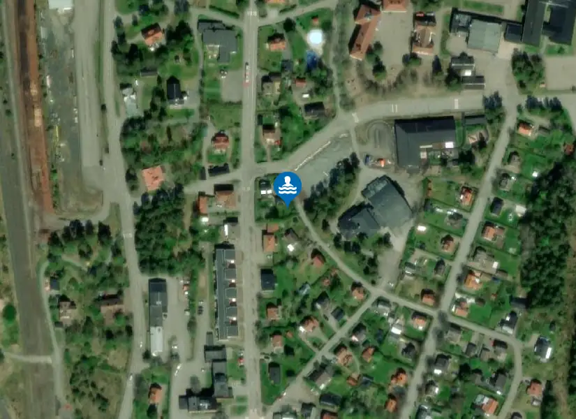 Badhus & Sporthall från satellit