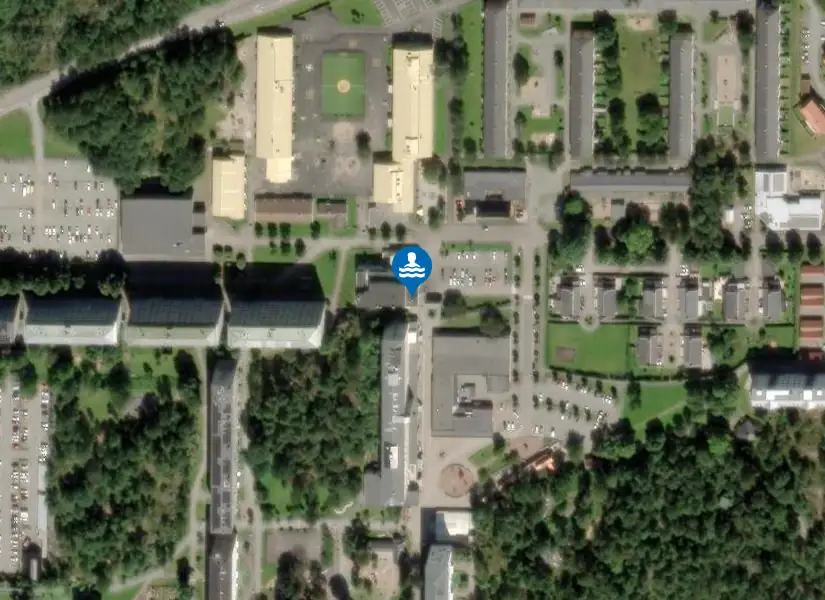 Hammarbadet från satellit