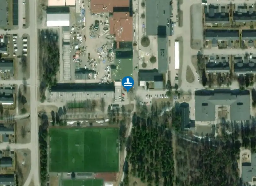 Hertsöns Badhus från satellit