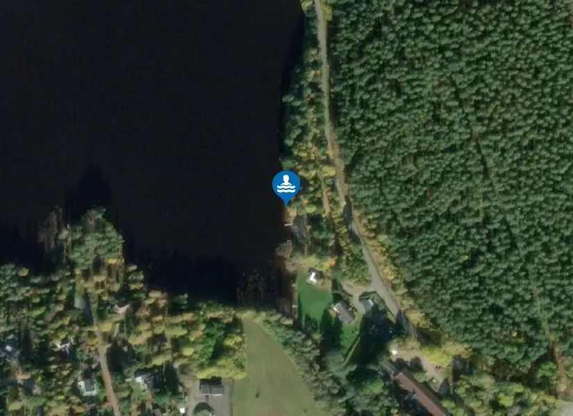 Böksjön, Böksjöbadet från satellit