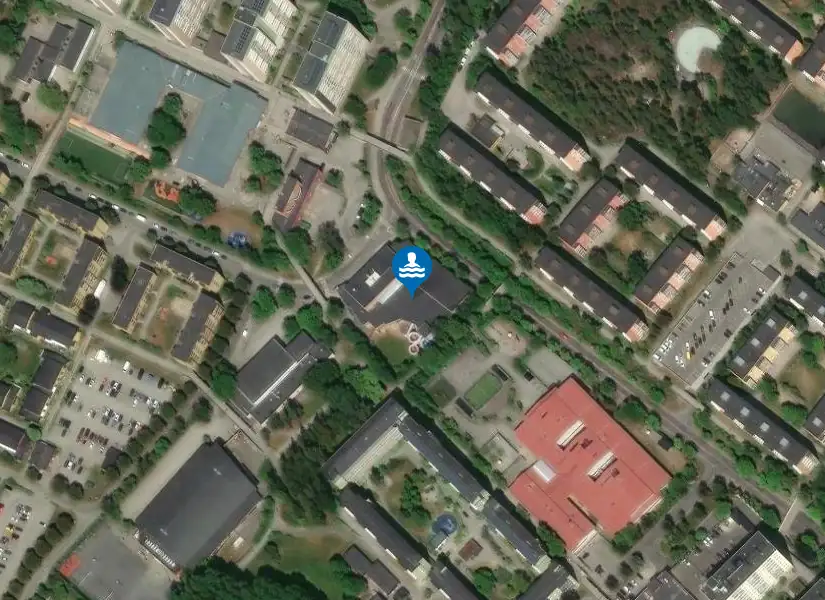 Husbybadet från satellit