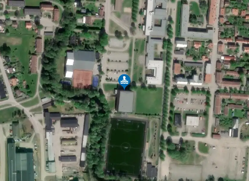 Nora Idrottshus & simhall från satellit