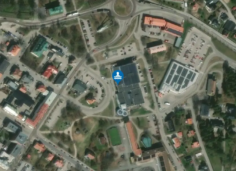 Actic Ludvika - Ludvika Sporthall från satellit