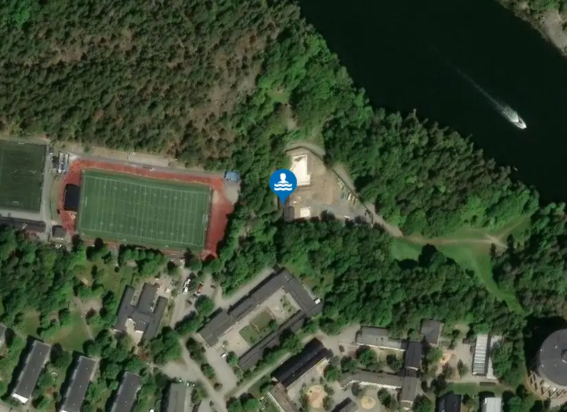 Medley Svedenbadet från satellit