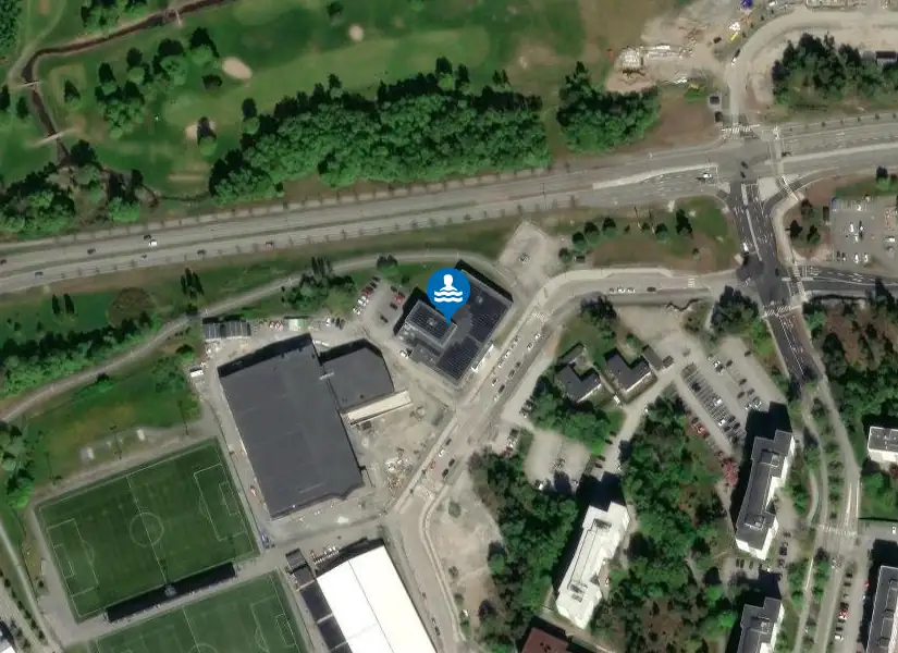 Medley Tyresö Aquarena från satellit