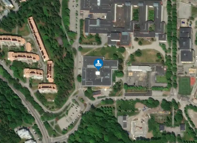Medley Sollentuna sim- och sporthall från satellit