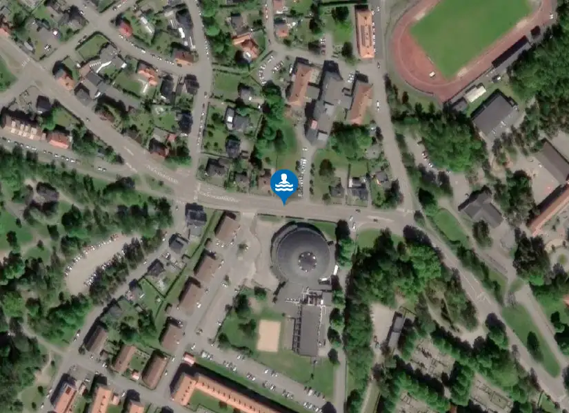 Hässleholm Qpoolen från satellit