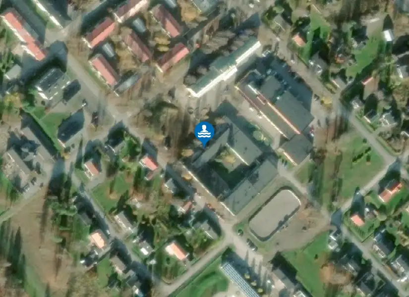 Actic Luleå - Råneå Badhus från satellit