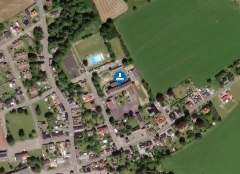 Smedstorpsbadet från satellit