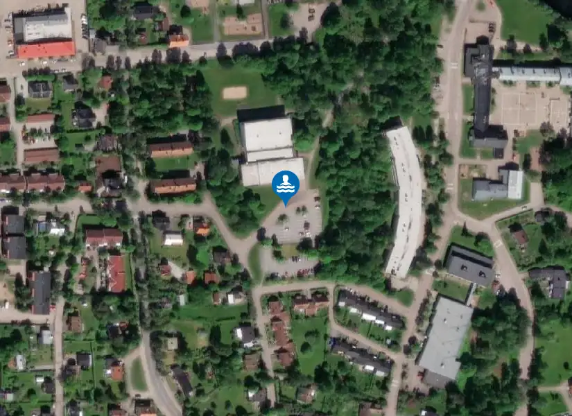 Spångbergshallen från satellit